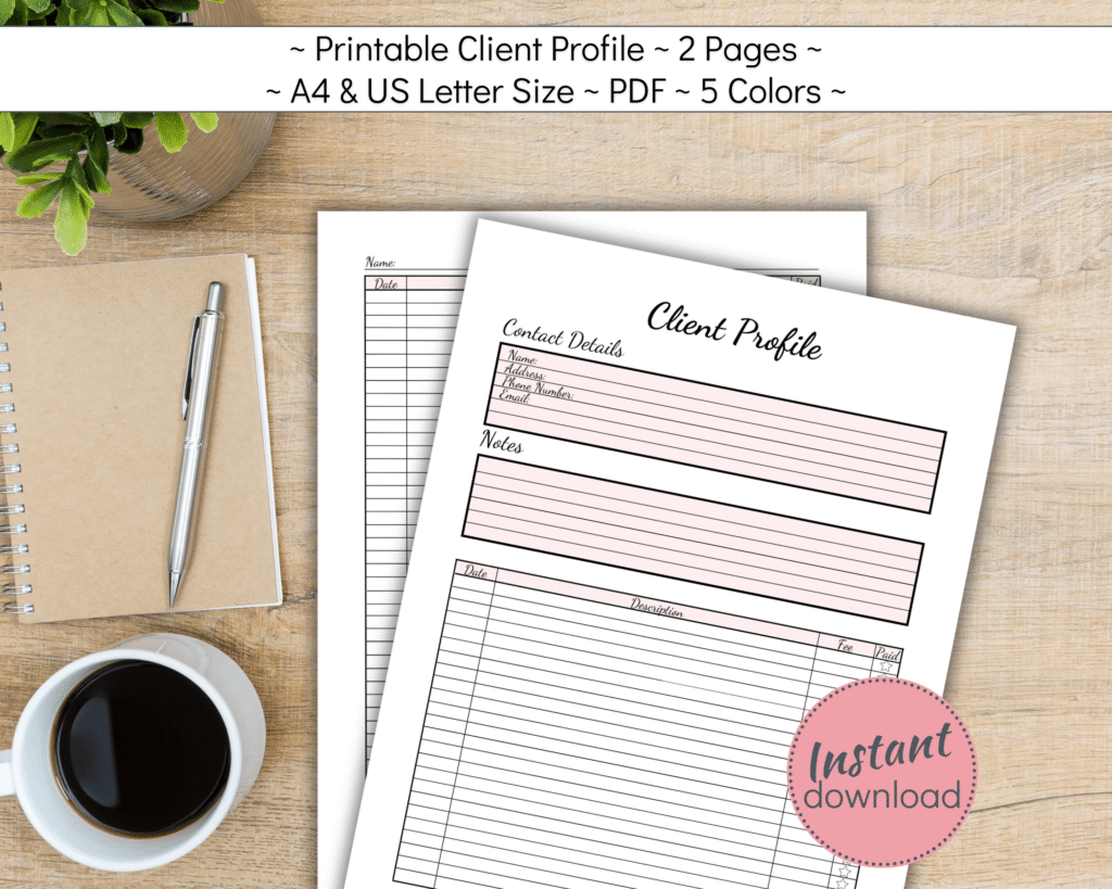 Customer Information Sheet for Hair and Beauty Salon
